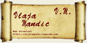 Vlaja Mandić vizit kartica